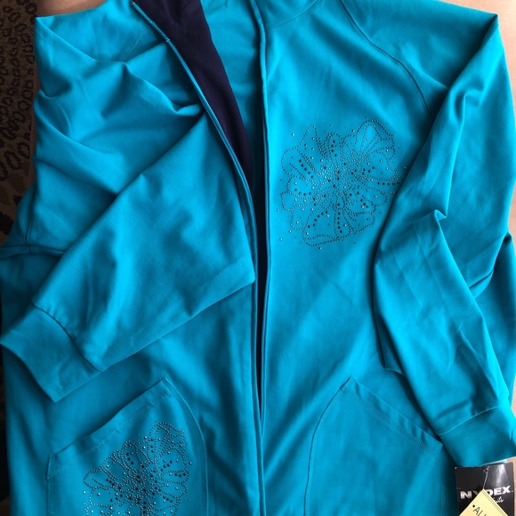 NEW Allison Daley brand Jersey embellished jacket, size XL - Picture 2 of 2